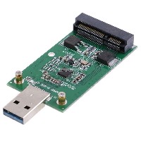 PCIE mSATA SSD Hard Drive to USB 3.0 Converter Adapter