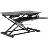 UP Desk Standing Desk - 32 Inch wide platform Height Adjustable Stand up Desk Riser with Removable Keyboard Tray