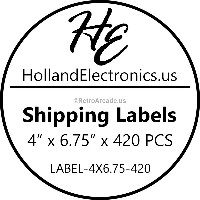 FedEx, UPS, USPS 4 in x 6.75 in large thermal label with 1 in. core shipping labels 420 labels per roll