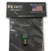 10 Pack Green Frosted Pinball 6.3 Volt AC LED Round Replacement Bulbs 44/47 Bayonet Base BA9S