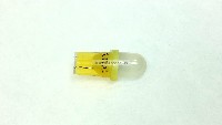 10 Pack Pinball replacement bulb LED 6.3 volt AC, 555 clear wedge base T10 Cool Yellow Frosted