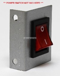 Holder for Electronic Red Rocker Style Power Switch (KCD4, KCD4-101) by RetroArcade.us